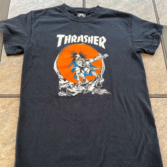 Vintage Thrasher pushead black t-shirt - Picture 1 of 5